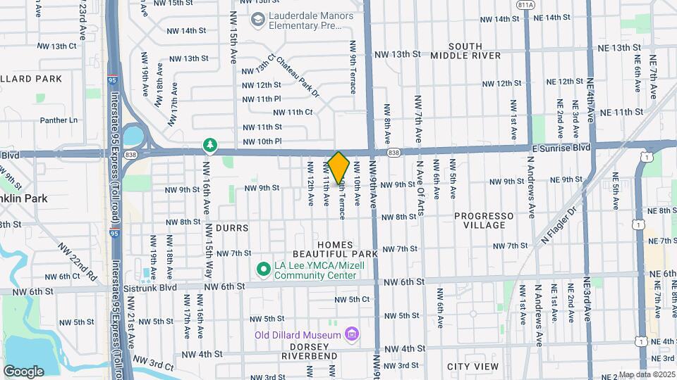 845 NW 10th Ter Map and Location Details