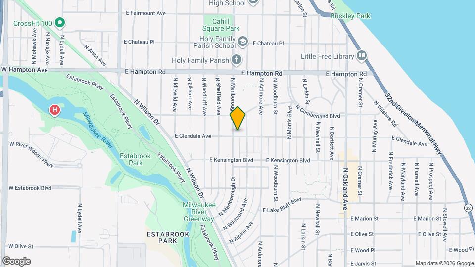 1104 E Glendale Ave Map and Location Details