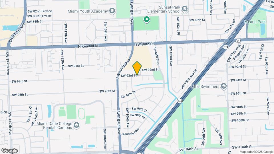 10460 SW 93rd St Map and Location Details