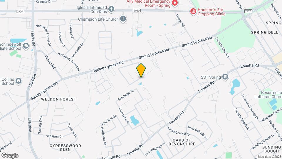 3123 Spring Ranch Ln Mapa y Detalles de la Ubicación