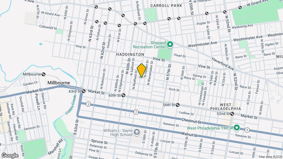 121 N 59th St Mapa y Detalles de la Ubicación