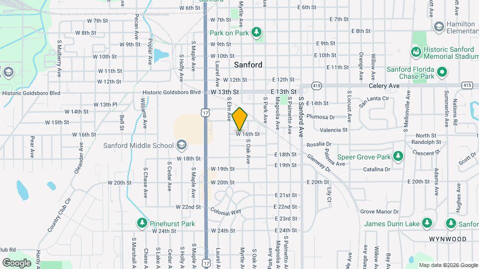 215 W 16th St Map and Location Details