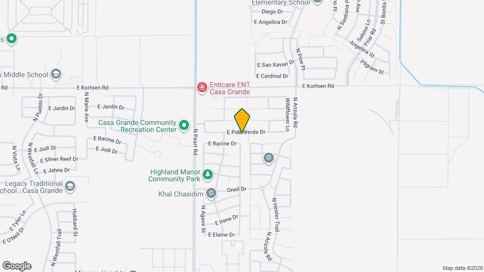 1591 E Palo Verde Dr Map and Location Details