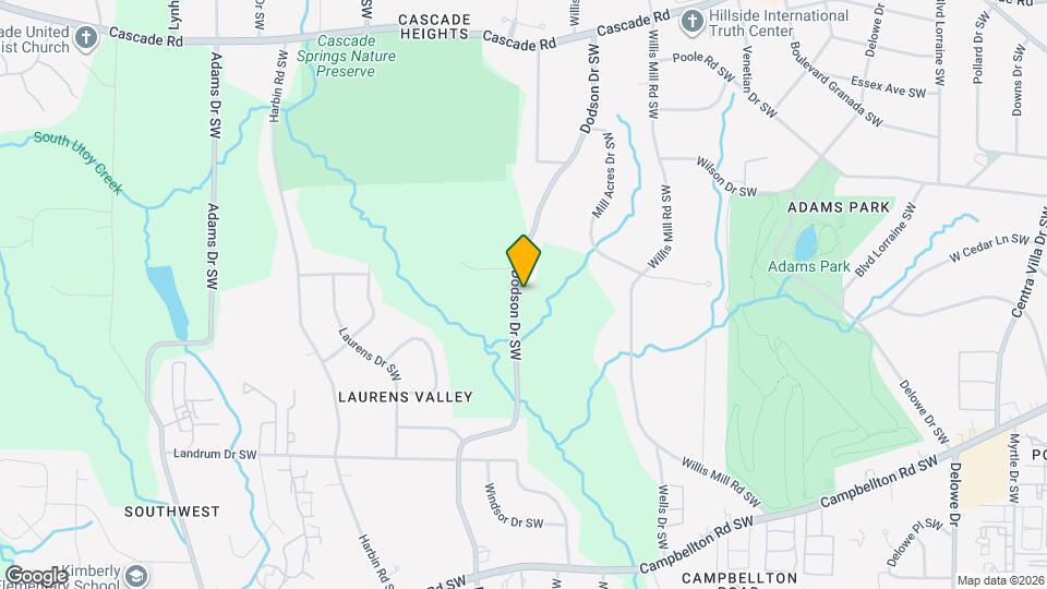 1624 Dodson Dr SW Map and Location Details