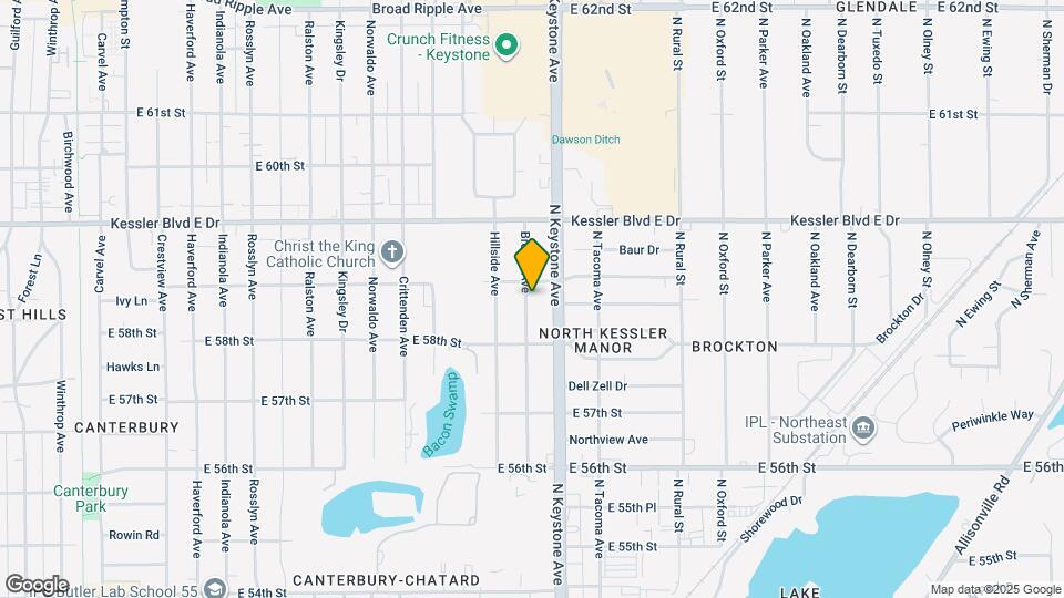 5845 Brouse Ave Map and Location Details