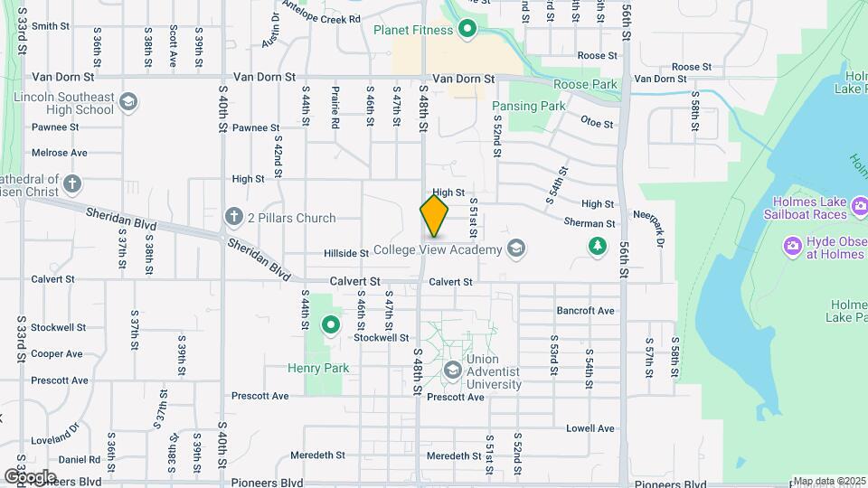 4812 Hillside St Map and Location Details