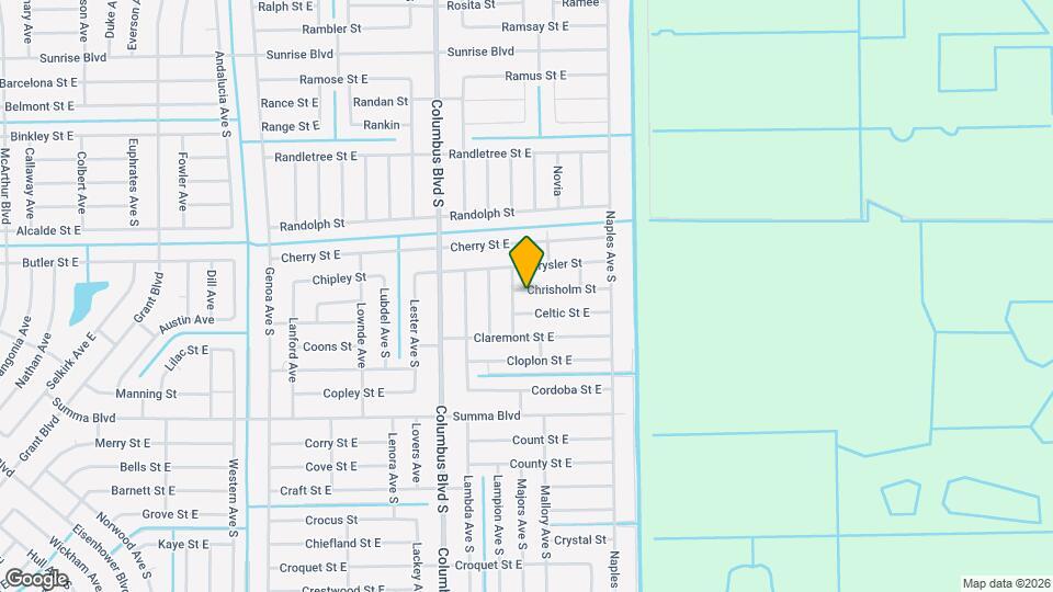 1226 Chrisholm St Map and Location Details