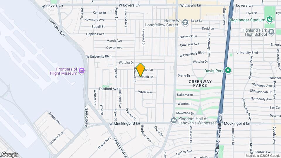 4918 Thrush St Map and Location Details