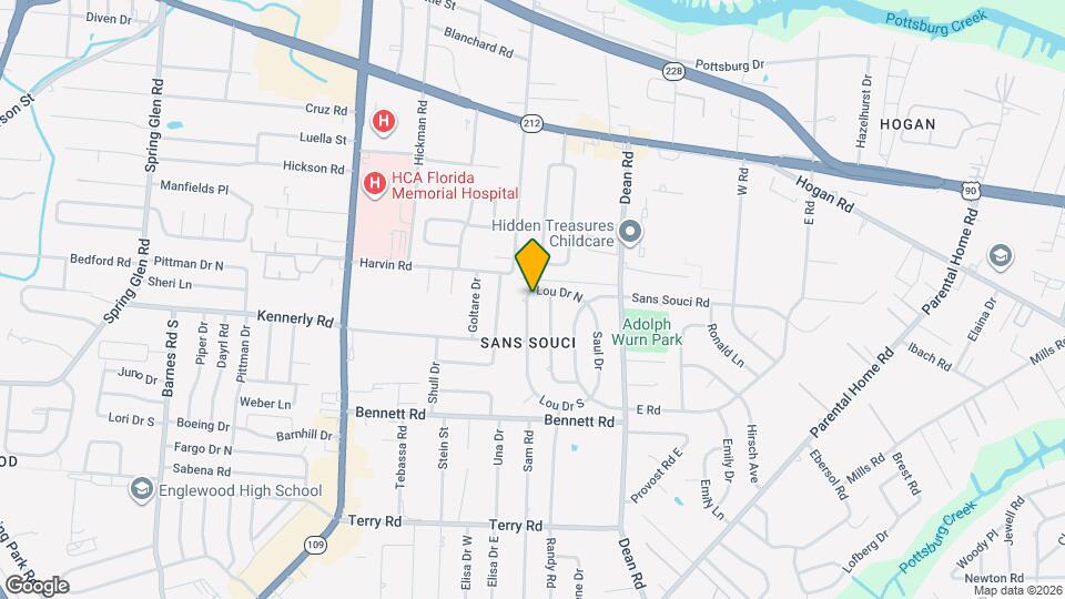 2107 Lou Dr W Map and Location Details