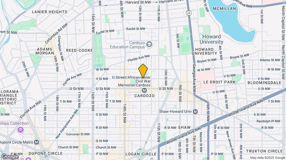 2035 13th St NW Map and Location Details