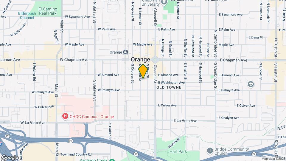 233 S Lemon St Mapa y Detalles de la Ubicación