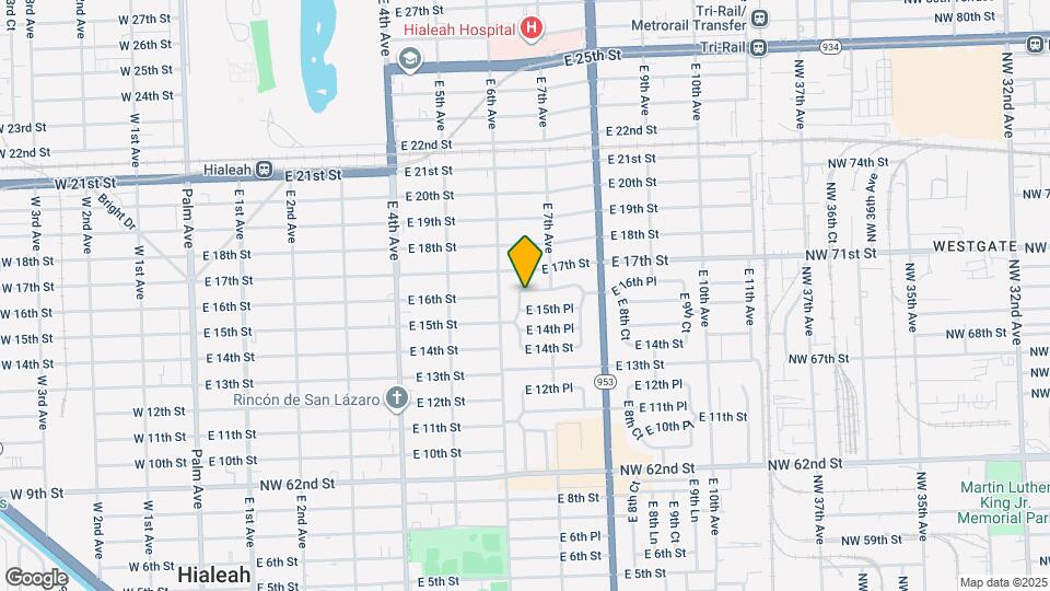 1541 E 6th Ct Map and Location Details