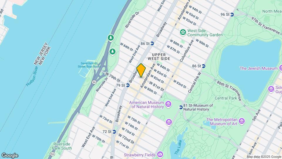 202 W 81st St Map and Location Details