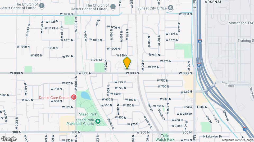 652 W 800 N Map and Location Details