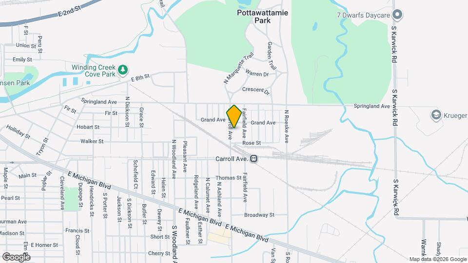 623 N Carroll Ave Map and Location Details