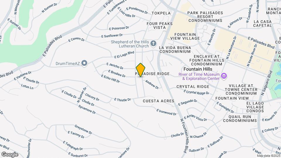 12820 N Mountainside Dr Map and Location Details