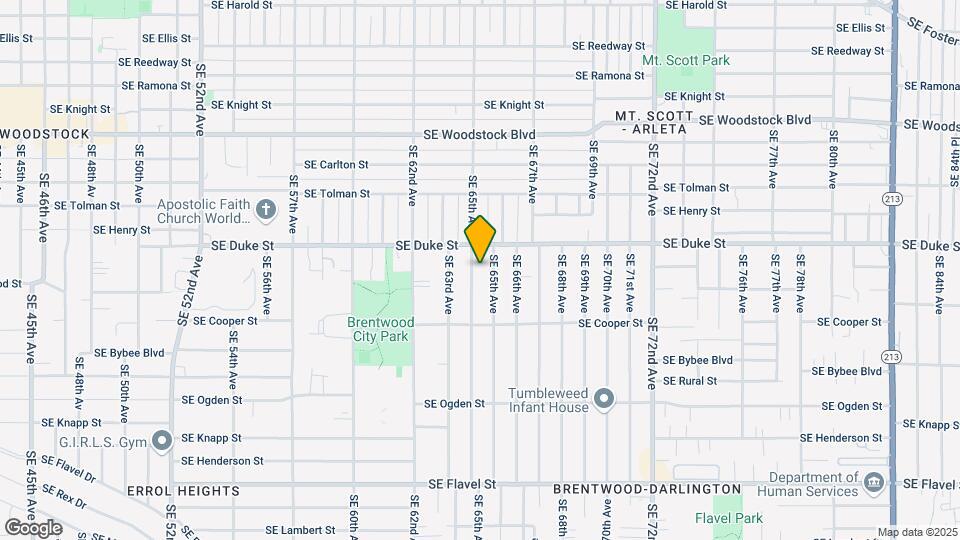 6546 SE 64th Ave Map and Location Details