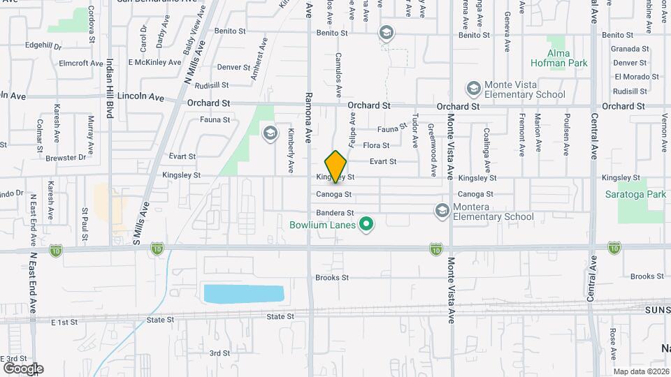 4572 Canoga St Map and Location Details