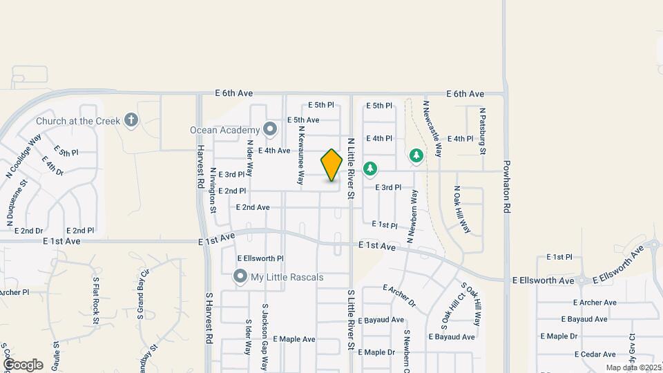 25581 E 2nd Pl Map and Location Details