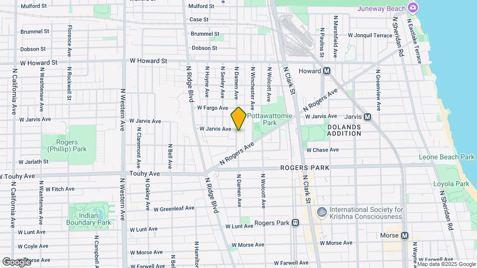 7324 N Damen Ave Map and Location Details