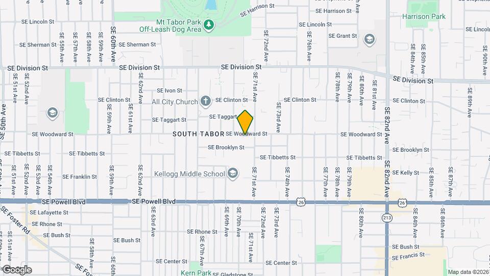 7030 SE Woodward Mapa y Detalles de la Ubicación