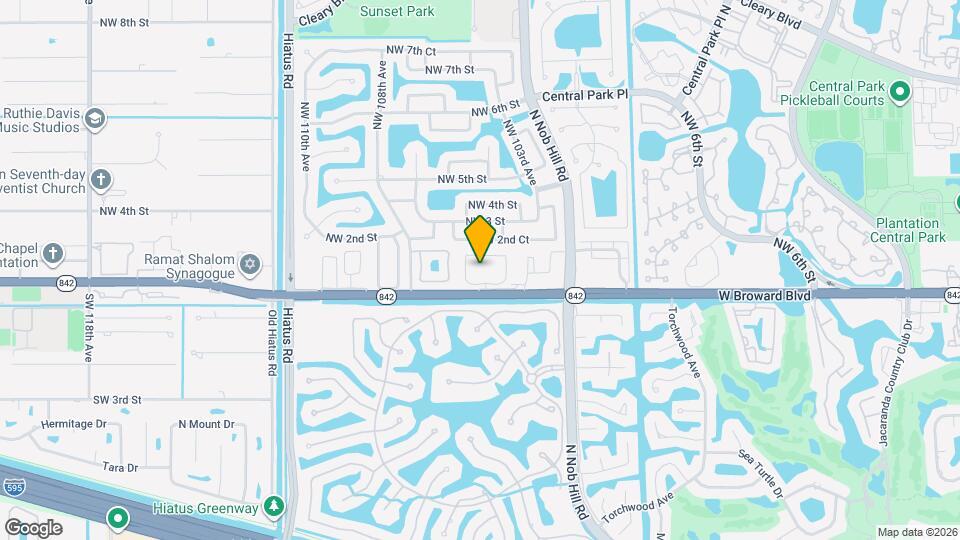 10501 W Broward Blvd Map and Location Details