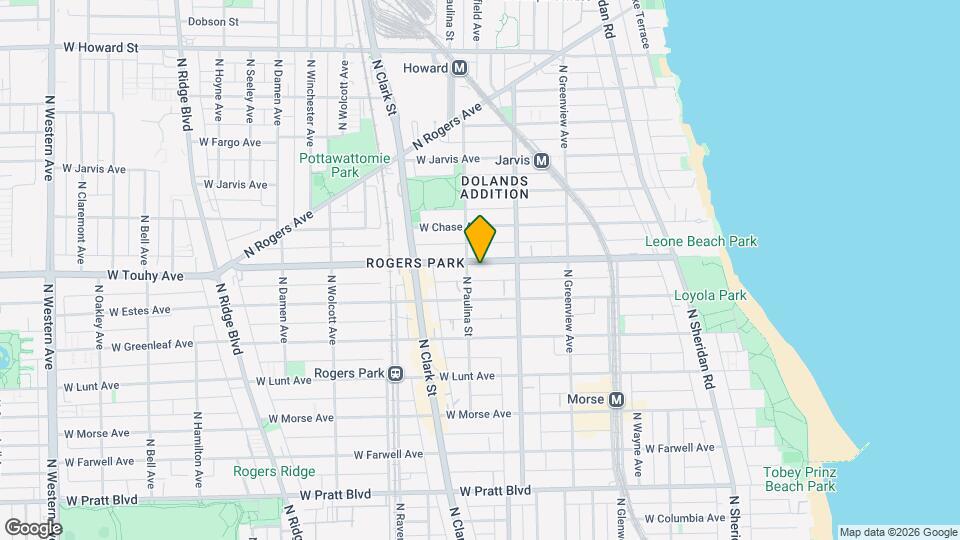1649 W Touhy Ave Map and Location Details
