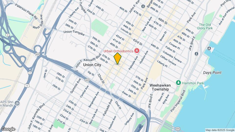 411-413 37th St Map and Location Details
