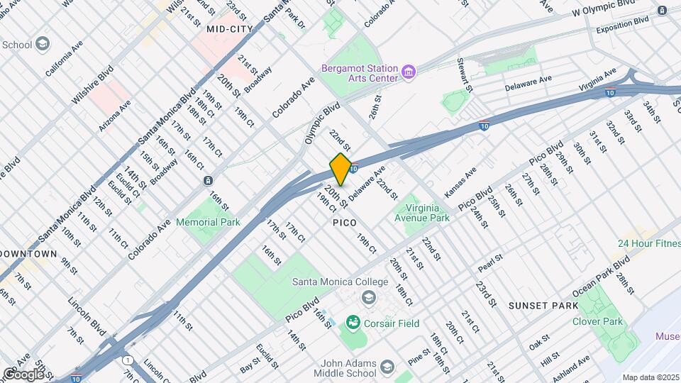 1829 20th St Map and Location Details