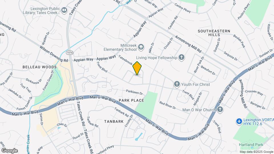 1186 Merewood Dr Map and Location Details