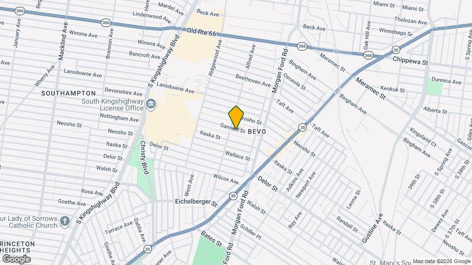 4360 Gannett St Map and Location Details