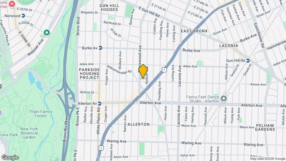 909 Arnow Ave, Unit Apt 1 Map and Location Details