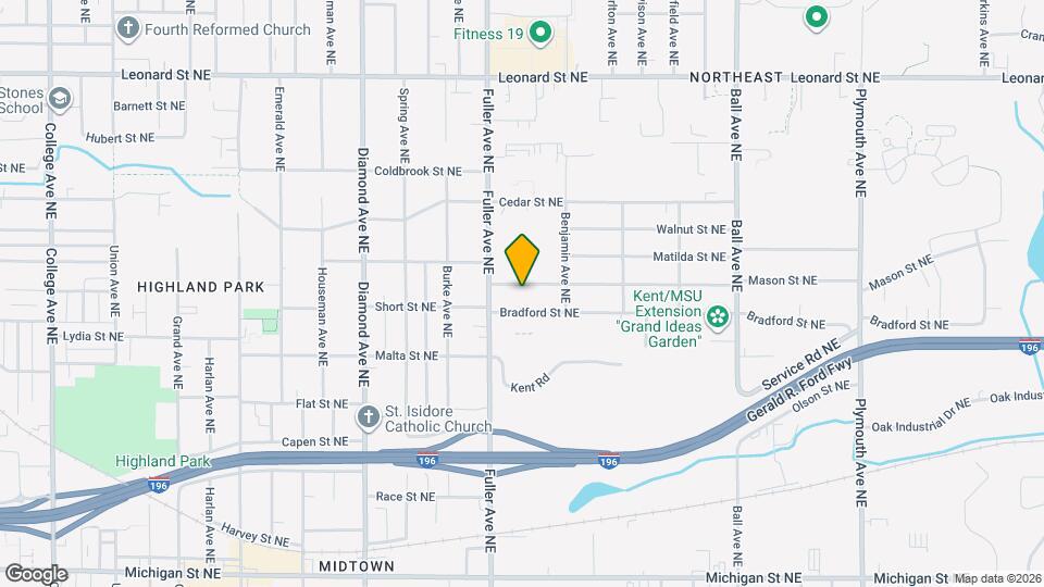 1222 Mason St NE Map and Location Details