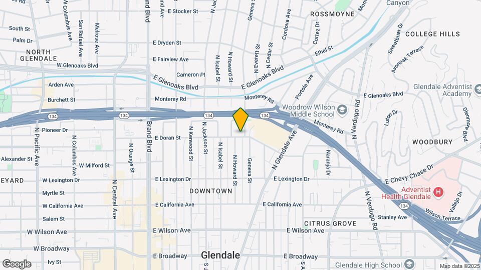 605 Geneva St Map and Location Details