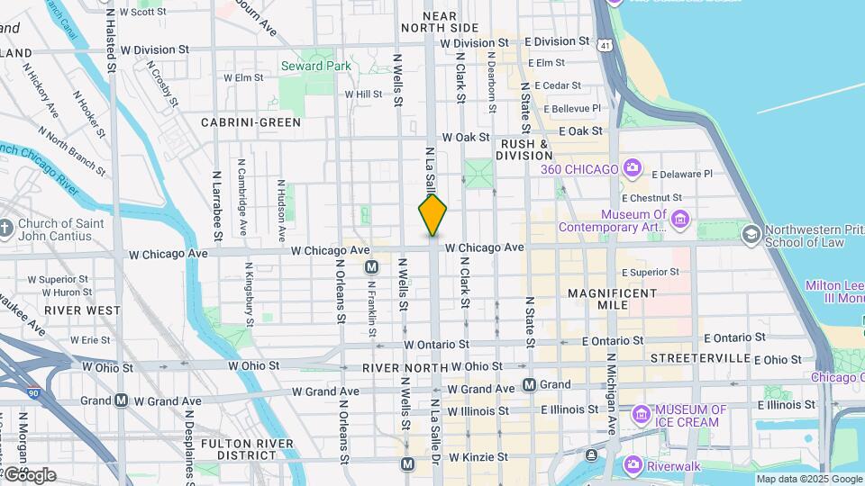 802 N LaSalle St Mapa y Detalles de la Ubicación