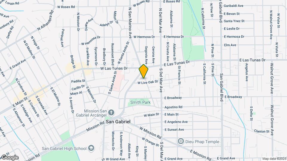 205-227 W Live Oak St Mapa y Detalles de la Ubicación