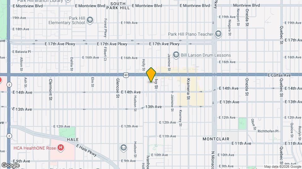 1440 Ivanhoe St Map and Location Details