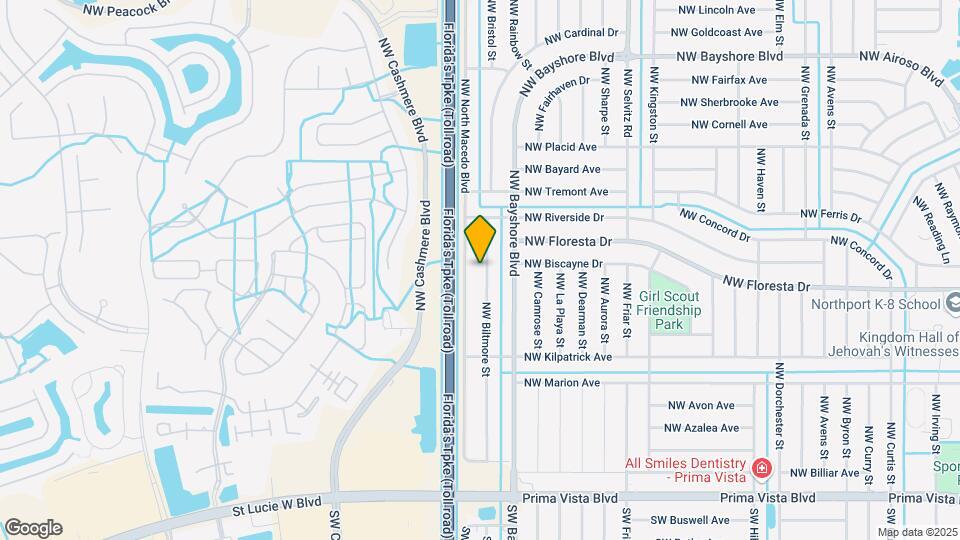 412 NW Biltmore St Map and Location Details