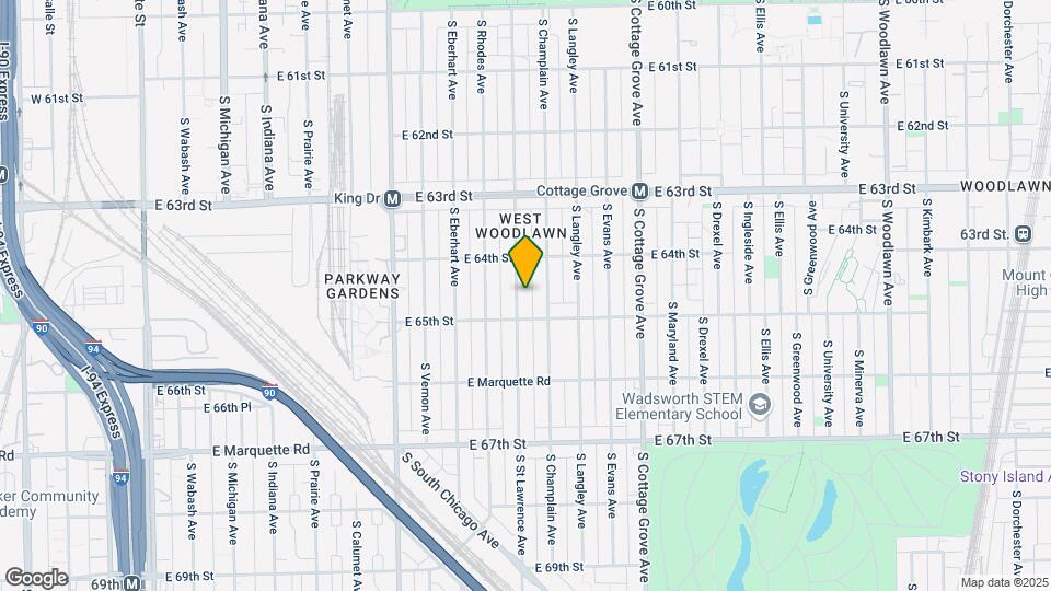 6439 S St Lawrence Ave Map and Location Details