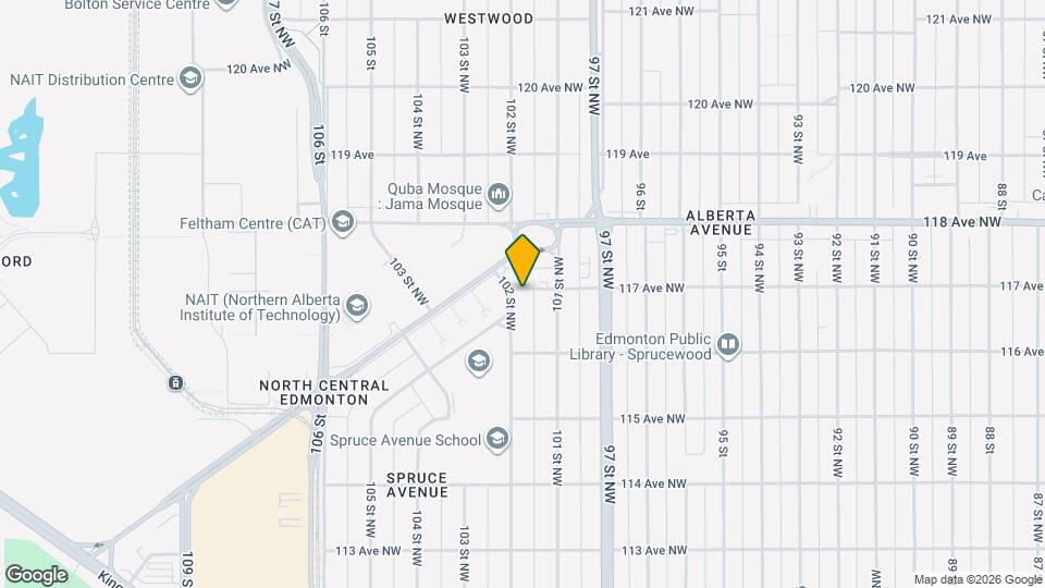 10113-10117 117 Ave NW Map and Location Details