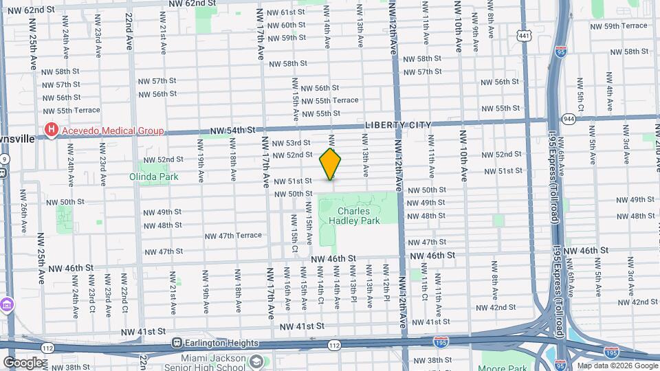 5020 NW 14th Ave Map and Location Details