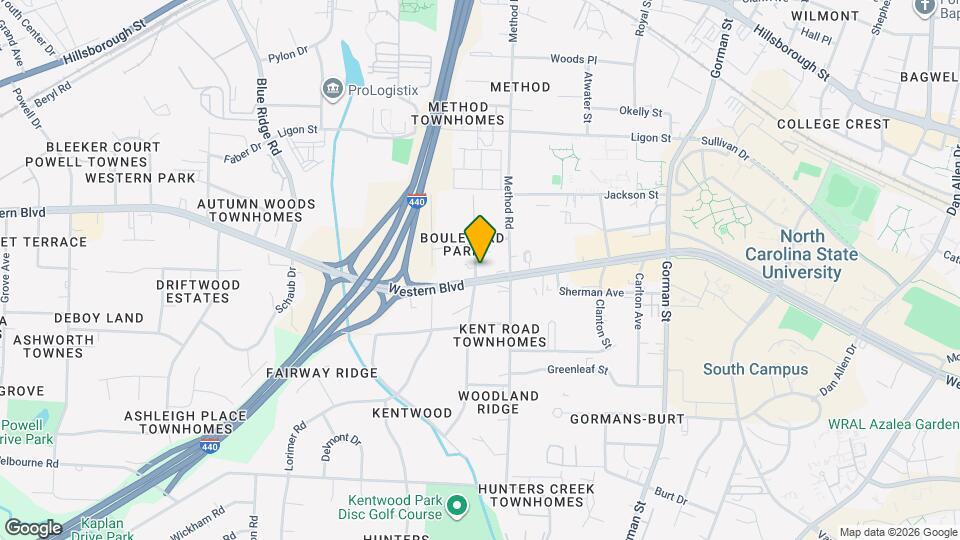 4130 Western Blvd Map and Location Details