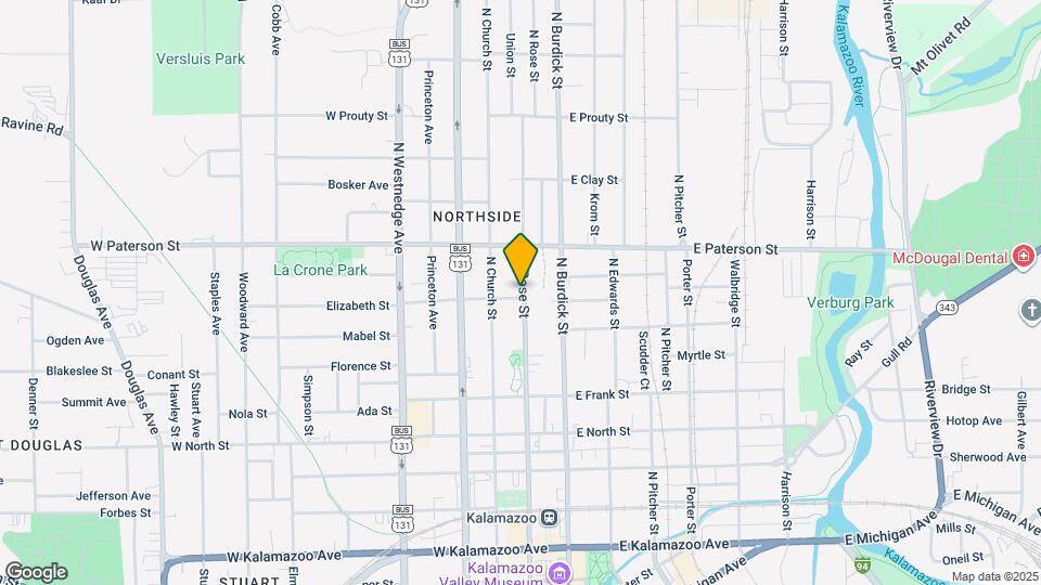 1101 N Rose St Map and Location Details