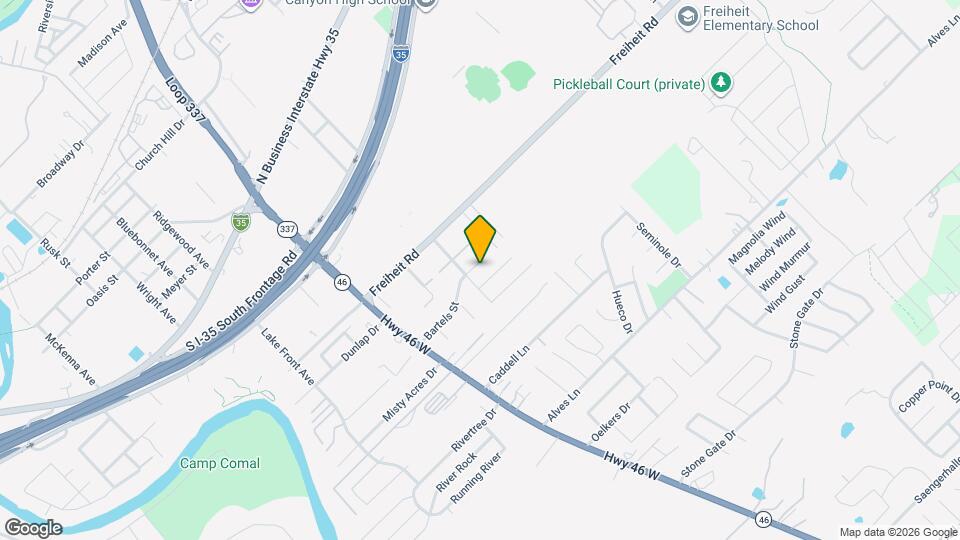 1358 Bartels St Map and Location Details