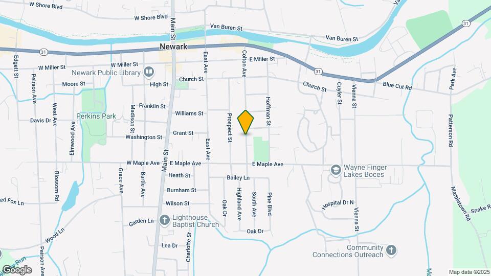 611 Colton Ave Map and Location Details