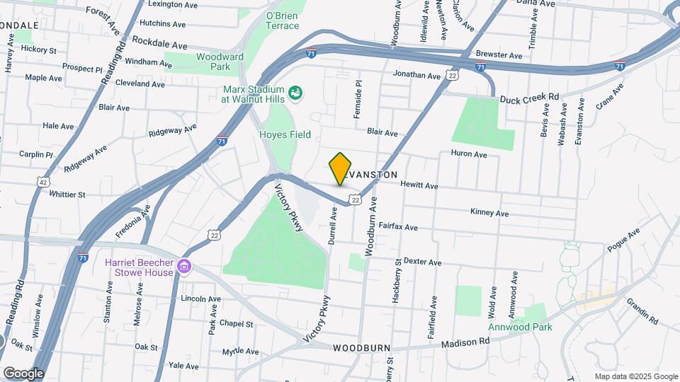 1547 Dixmont Ave Map and Location Details