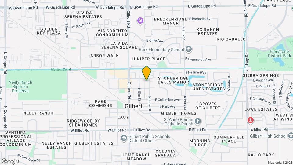 318 N Palm St Map and Location Details