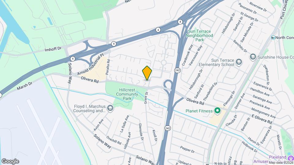 2095 Olivera Rd Map and Location Details