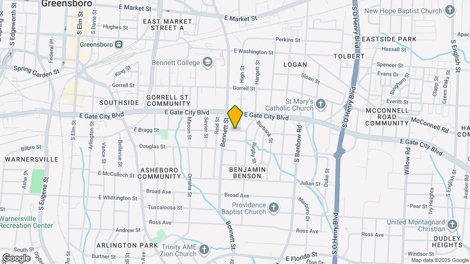 1008 E Bragg St Map and Location Details