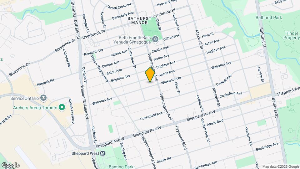 244 Waterloo Ave Map and Location Details